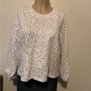 Cheetah print long sleeve shirt